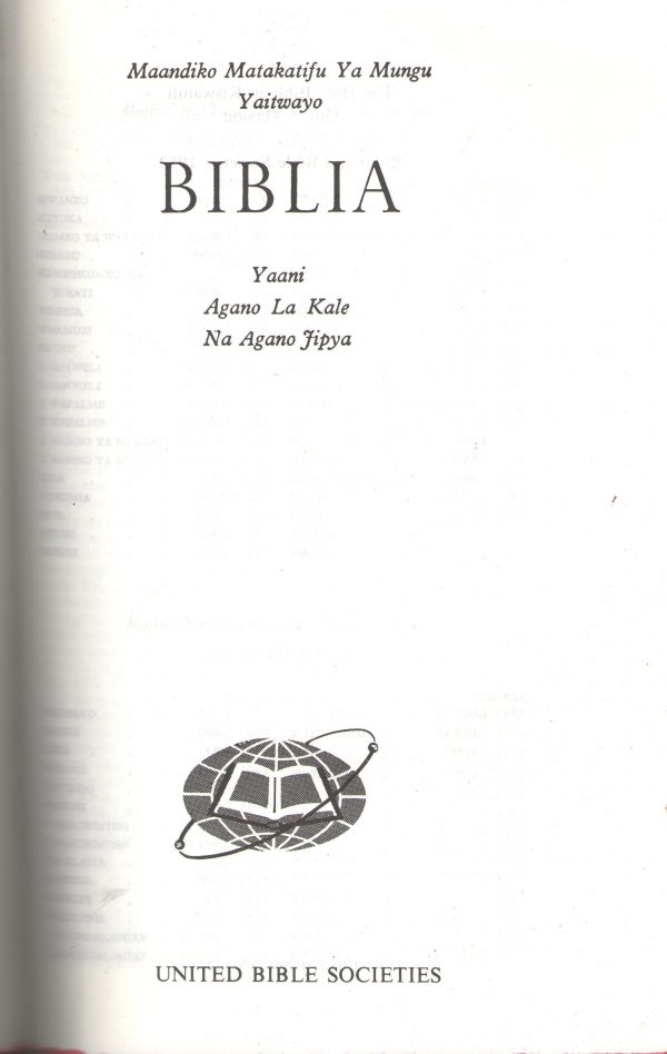 Biblia (Svahili) - antikvariát